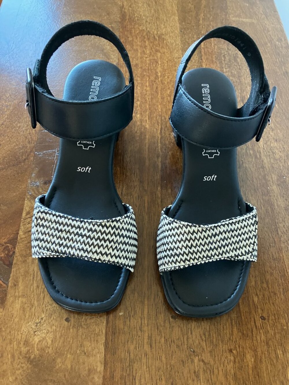 Remonte Sandals Block Heel Sandals Black D1K51-03 Women's EU 36